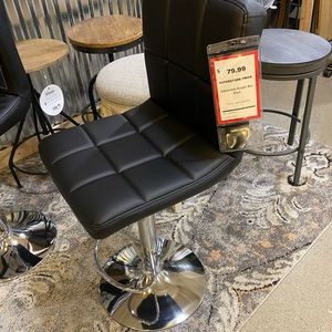 Single stainless steel bar stool